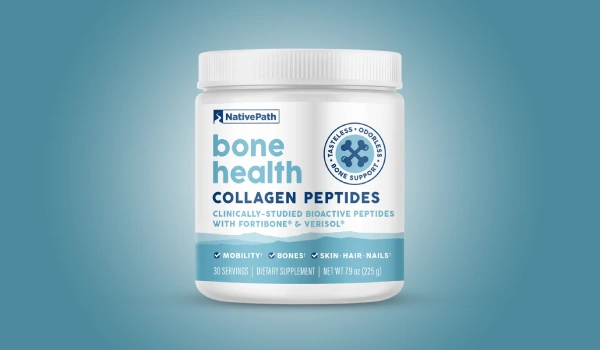 NativePath Collagen Peptides powder for skin, joints, and bone health.