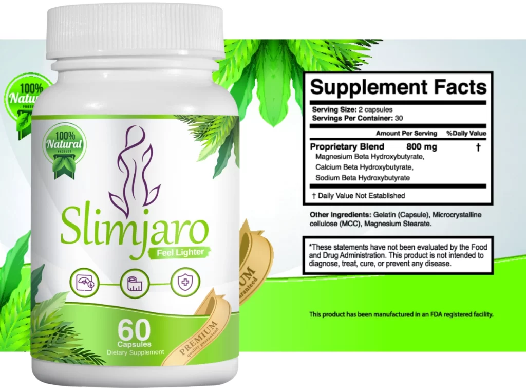SlimJaro ingredients list