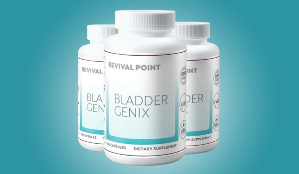 BladderGenix supplement bottle with clean backround