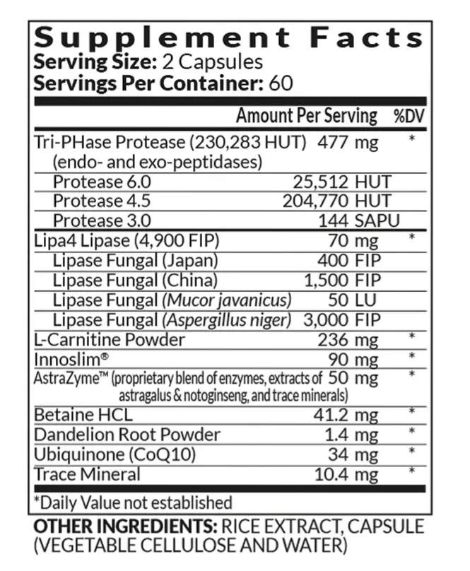 BiOptimizers KApex Ingredients