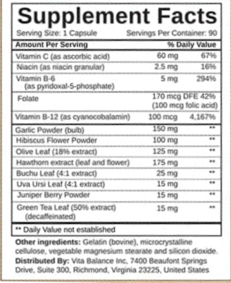 Blood Pressure Support Ingredients